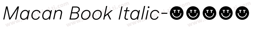 Macan Book Italic字体转换